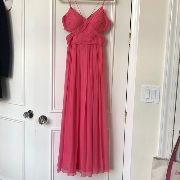 WORN ONCE Aidan Mattox Chiffon Gown - Picture 3 of 7